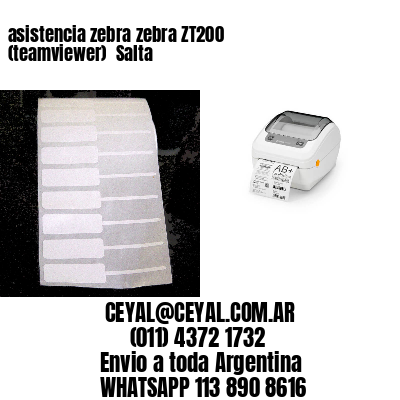 asistencia zebra zebra ZT200 (teamviewer)  Salta