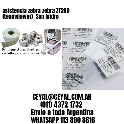 asistencia zebra zebra ZT200 (teamviewer)  San Isidro