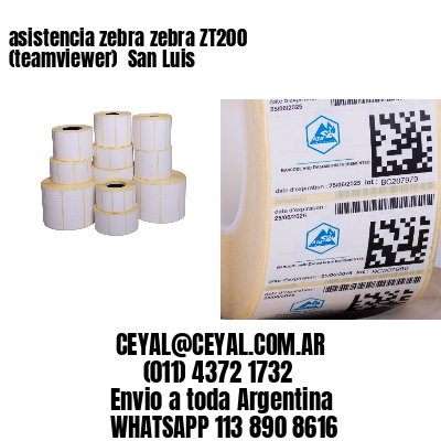 asistencia zebra zebra ZT200 (teamviewer)  San Luis