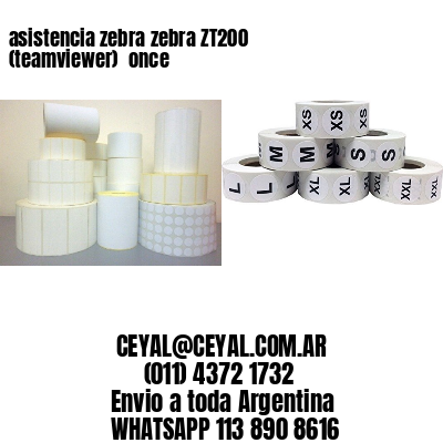 asistencia zebra zebra ZT200 (teamviewer)  once
