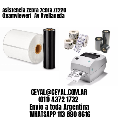 asistencia zebra zebra ZT220 (teamviewer)  Av Avellaneda
