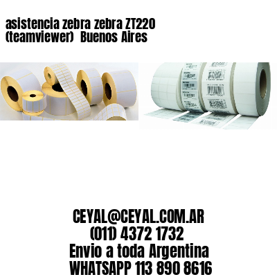 asistencia zebra zebra ZT220 (teamviewer)  Buenos Aires