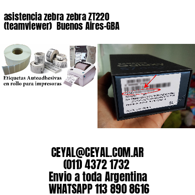 asistencia zebra zebra ZT220 (teamviewer)  Buenos Aires-GBA