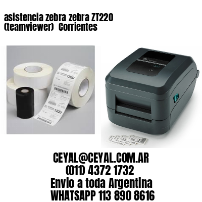 asistencia zebra zebra ZT220 (teamviewer)  Corrientes