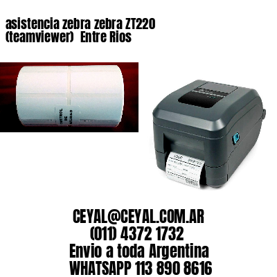asistencia zebra zebra ZT220 (teamviewer)  Entre Rios