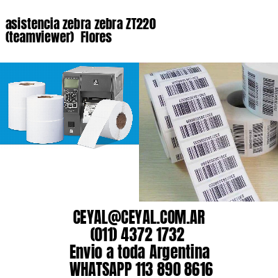 asistencia zebra zebra ZT220 (teamviewer)  Flores