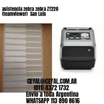 asistencia zebra zebra ZT220 (teamviewer)  San Luis