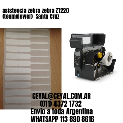 asistencia zebra zebra ZT220 (teamviewer)  Santa Cruz