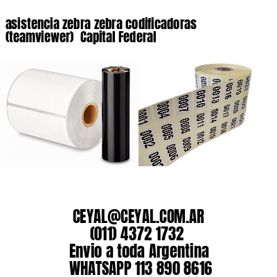asistencia zebra zebra codificadoras (teamviewer)  Capital Federal