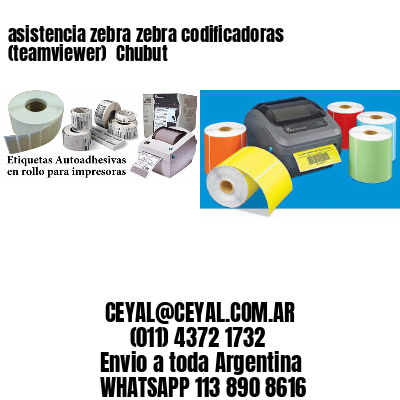 asistencia zebra zebra codificadoras (teamviewer)  Chubut