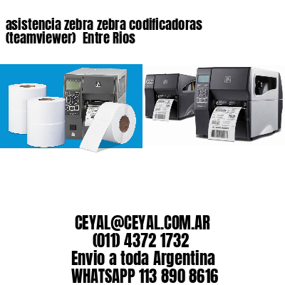 asistencia zebra zebra codificadoras (teamviewer)  Entre Rios