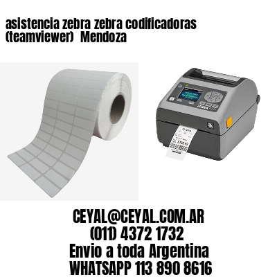 asistencia zebra zebra codificadoras (teamviewer)  Mendoza