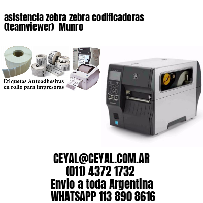 asistencia zebra zebra codificadoras (teamviewer)  Munro