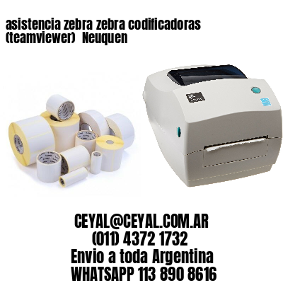 asistencia zebra zebra codificadoras (teamviewer)  Neuquen