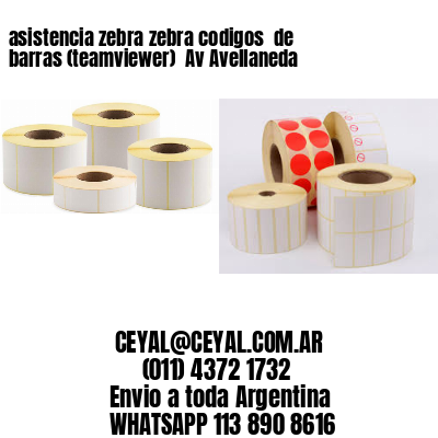 asistencia zebra zebra codigos  de barras (teamviewer)  Av Avellaneda