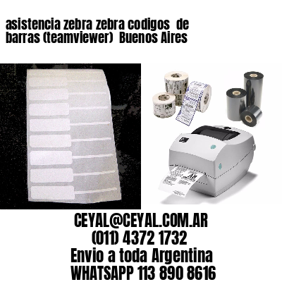 asistencia zebra zebra codigos  de barras (teamviewer)  Buenos Aires