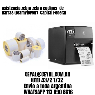 asistencia zebra zebra codigos  de barras (teamviewer)  Capital Federal