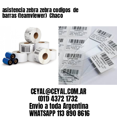 asistencia zebra zebra codigos  de barras (teamviewer)  Chaco