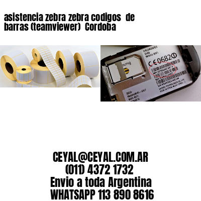 asistencia zebra zebra codigos  de barras (teamviewer)  Cordoba