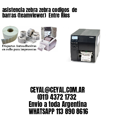 asistencia zebra zebra codigos  de barras (teamviewer)  Entre Rios