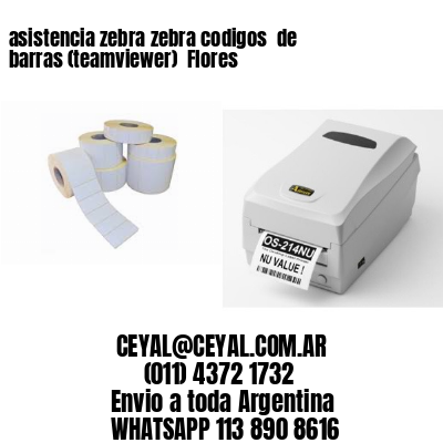 asistencia zebra zebra codigos  de barras (teamviewer)  Flores
