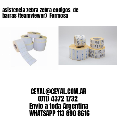 asistencia zebra zebra codigos  de barras (teamviewer)  Formosa