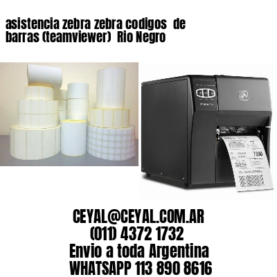 asistencia zebra zebra codigos  de barras (teamviewer)  Rio Negro