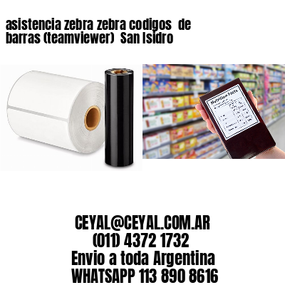 asistencia zebra zebra codigos  de barras (teamviewer)  San Isidro