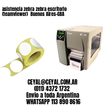 asistencia zebra zebra escritorio (teamviewer)  Buenos Aires-GBA