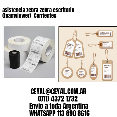 asistencia zebra zebra escritorio (teamviewer)  Corrientes
