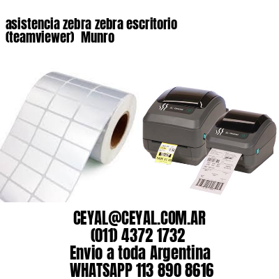 asistencia zebra zebra escritorio (teamviewer)  Munro