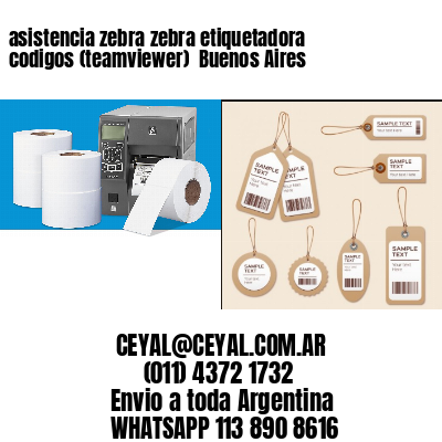 asistencia zebra zebra etiquetadora codigos (teamviewer)  Buenos Aires