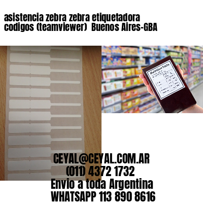 asistencia zebra zebra etiquetadora codigos (teamviewer)  Buenos Aires-GBA