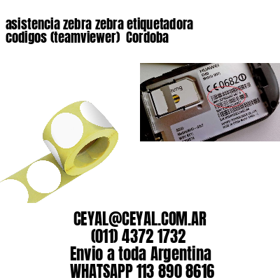 asistencia zebra zebra etiquetadora codigos (teamviewer)  Cordoba