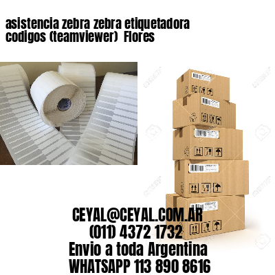 asistencia zebra zebra etiquetadora codigos (teamviewer)  Flores