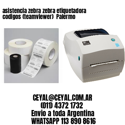 asistencia zebra zebra etiquetadora codigos (teamviewer)  Palermo