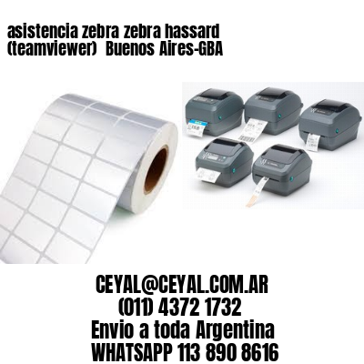 asistencia zebra zebra hassard (teamviewer)  Buenos Aires-GBA