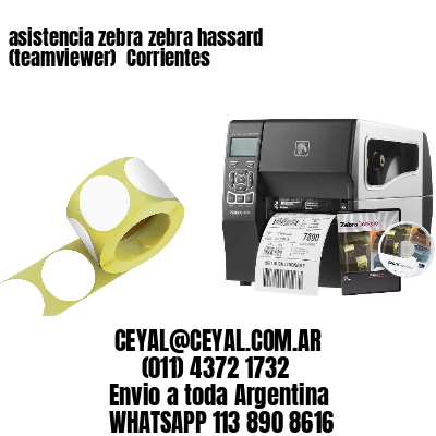 asistencia zebra zebra hassard (teamviewer)  Corrientes