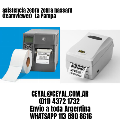 asistencia zebra zebra hassard (teamviewer)  La Pampa