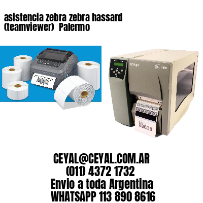 asistencia zebra zebra hassard (teamviewer)  Palermo