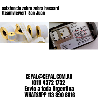 asistencia zebra zebra hassard (teamviewer)  San Juan