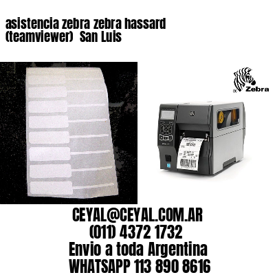 asistencia zebra zebra hassard (teamviewer)  San Luis