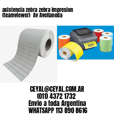 asistencia zebra zebra impresion (teamviewer)  Av Avellaneda