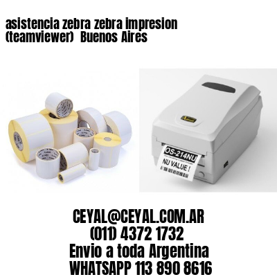 asistencia zebra zebra impresion (teamviewer)  Buenos Aires