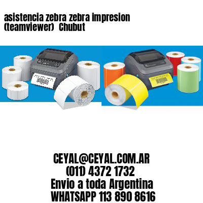 asistencia zebra zebra impresion (teamviewer)  Chubut