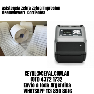 asistencia zebra zebra impresion (teamviewer)  Corrientes