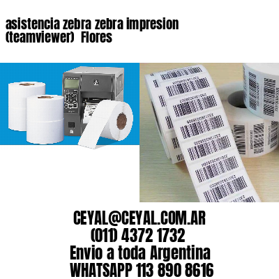 asistencia zebra zebra impresion (teamviewer)  Flores