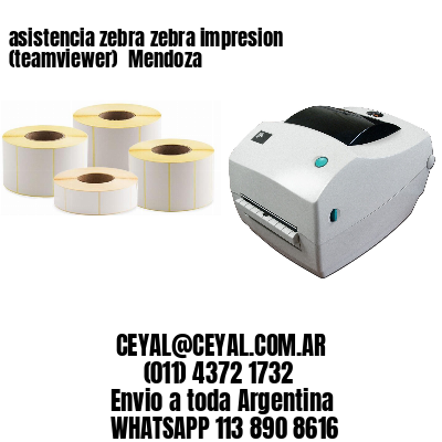 asistencia zebra zebra impresion (teamviewer)  Mendoza