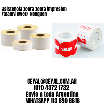 asistencia zebra zebra impresion (teamviewer)  Neuquen