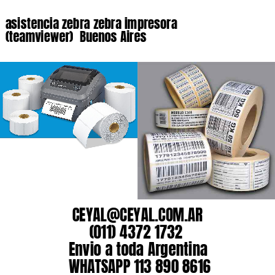 asistencia zebra zebra impresora (teamviewer)  Buenos Aires